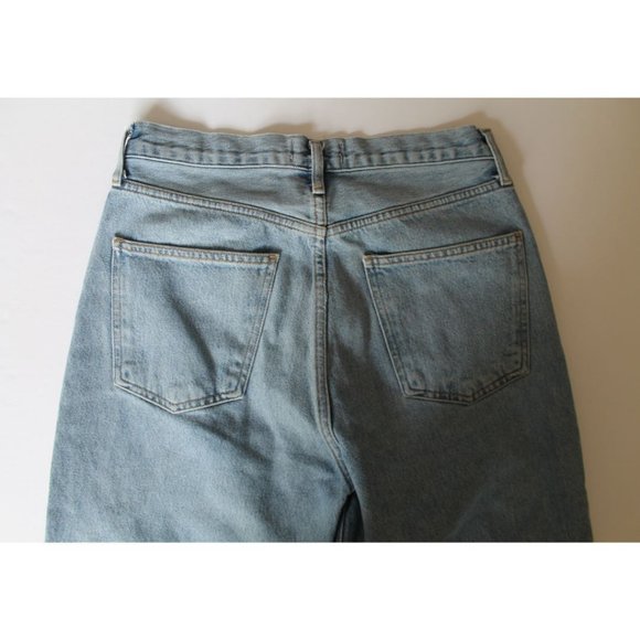 AGOLDE Fen Cropped Straight-Leg Frayed Jeans Size 27 - Picture 6 of 10